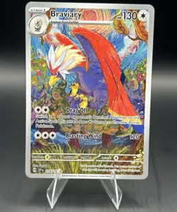 Pokemon TCG Sv08: Surging Sparks - Braviary 214/191 Illustration Rare Holo - Image 1