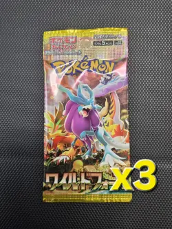 Wild FORCE x3 Pokemon TCG ( Japanese ) Booster Packs NEW SEALED US SELLER - Image 1