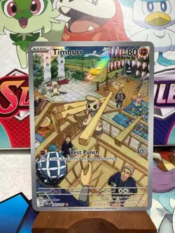 Timburr 183/167 Illustration Rare - Twilight Masquerade - Pokemon - SHIPS FAST - Image 1