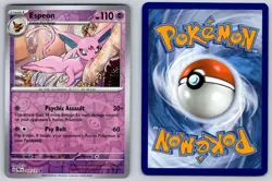 Espeon 033/131 Reverse Holo Rare Prismatic Evolutions Pokemon Near Mint - Image 3