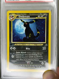 2001 Pokemon Neo Discovery - 1st Edition Umbreon #13 & Espeon #1 Holo PSA 10 - Image 4