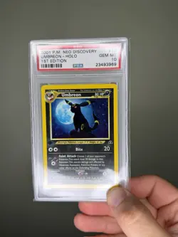 2001 Pokemon Neo Discovery - 1st Edition Umbreon #13 & Espeon #1 Holo PSA 10 - Image 5