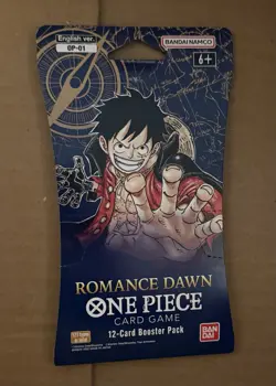 One Piece OP01 Romance Dawn Sleeved Booster Pack SEE PICTURES - Image 1