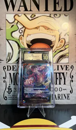 2024 ONE PIECE CCG MONKEY D. LUFFY LEADER SEALED BATTLE CGC 10 PRISTINE C PT - Image 1