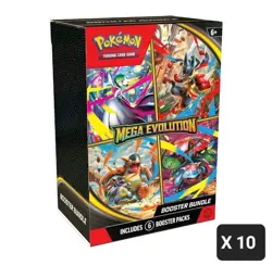 Presale X10 Pokemon TCG Mega Evolution Booster Bundle Display Sealed - Image 1