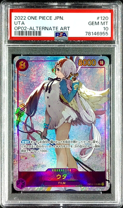 PSA 10 Uta OP02-120 Paramount War Secret Alt Art Japanese One Piece Card Game - Image 1