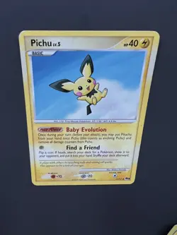Pichu - 11/17 - Uncommon POP Series 9 Promos Non-Holo Pokemon TCG Card - LP - Image 3