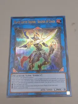 BLACK LUSTER OF CHAOS SOLDIER OF CHAOS 1ST ULTRA RARE MAMA-EN073 YUGIOH! - Image 2