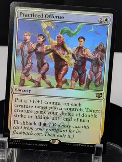 MTG Practiced Offense TRADITIONAL FOIL NM Secrets of Strixhaven SOS #0025 Rare - Image 1