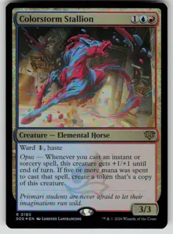 Colorstorm Stallion Foil Rare Secrets of Strixhaven 180 MTG Near Mint 2026 - Image 1