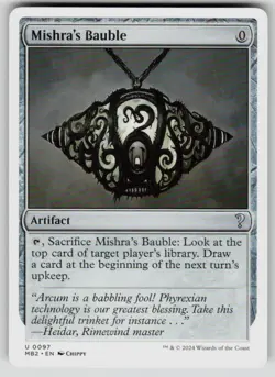 Mishra's Bauble (White Border) Uncommon Mystery Booster 2 97 MTG Near Mint 2024 - Image 1