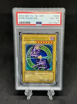 Yugioh! 2002 Dark Magician SDY-006 Ultra Rare PSA 6 - Image 1