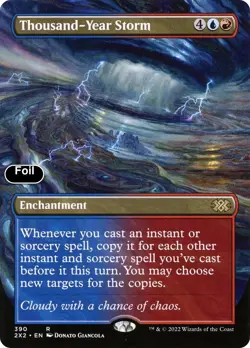 Thousand-Year Storm (Borderless) [Double Masters 2022] NM Foil - Magic - Image 1
