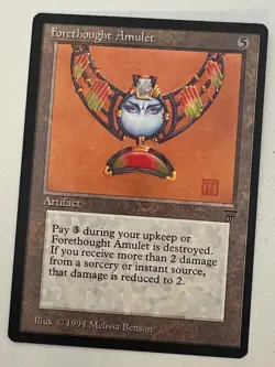 Magic the Gathering MTG Legends Forethought Amulet NM (Beta Bob) - Image 1