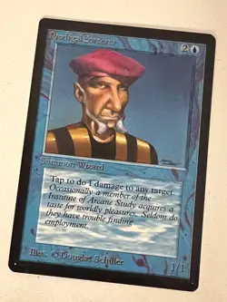 Magic the Gathering MTG Beta Prodigal Sorcerer NM- (Beta Bob) - Image 1