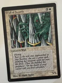 Magic the Gathering MTG Beta Wall of Swords LP+ (Beta Bob) - Image 1