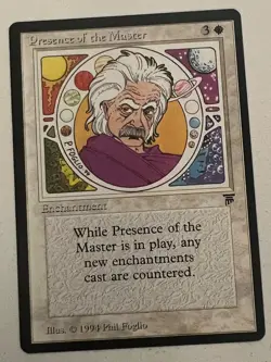 Magic the Gathering MTG Legends Presence of the Master NM- (Beta Bob) - Image 1
