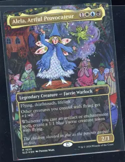 Alela, Artful Provocateur (1630) (Rainbow Foil) Secret Lair Drop Foil - Image 1