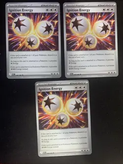 3x Ignition Energy 086/086 White Flare - Pokemon TCG Playset - Image 1