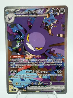 Pokemon Team Rocket's Crobat ex - 234/182 - SV10: Destined Rivals (DRI) - Image 1