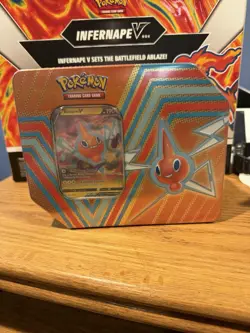 Pokemon TCG Rotom v Sealed Hidden Potential Tin with 5 Booster Packs - Image 1
