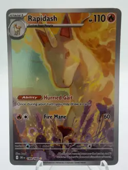 Pokemon Rapidash - 189/182 - SV10: Destined Rivals (DRI) - NM/M - Image 1