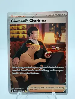 Pokemon Giovanni's Charisma - 204/165 - SV: Scarlet & Violet 151 (MEW) - Image 1