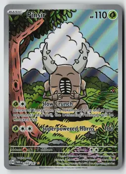 Pinsir 168/167 Illustration Rare Twilight Masquerade Pokemon Near Mint - Image 1