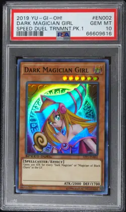 Yu-Gi-Oh! PSA 10 Dark Magician Girl STP1-EN002 Super Rare SPEED DUEL - Image 1