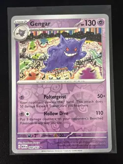 Gengar 094/165 Rare 151 Pokemon Reverse Holo Near Mint - Image 1