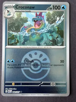 Pokemon Croconaw Ascended Heroes #042/217 Uncommon Friend Ball Reverse Holo NM - Image 2