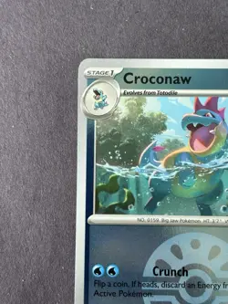 Pokemon Croconaw Ascended Heroes #042/217 Uncommon Friend Ball Reverse Holo NM - Image 3