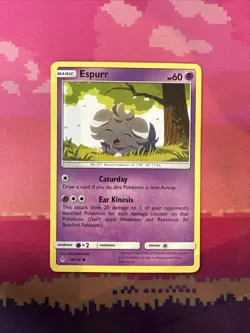 Pokemon Card Espurr Unbroken Bonds Common 79/214 Near Mint - Image 1