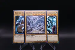Yu-Gi-Oh! **Playset** 3x Blue-Eyes White Dragon 1st Edition Common - Image 1