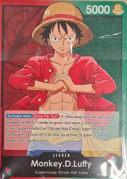 One Piece Card Game Welcome Kit Monkey D. Luffy OP01-003 Demo Deck Sealed - Image 1