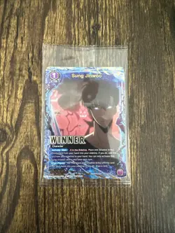Union Arena Solo Leveling Sung Jinwoo WINNER UEPR/SLG-1-019 English Promo Sealed - Image 1