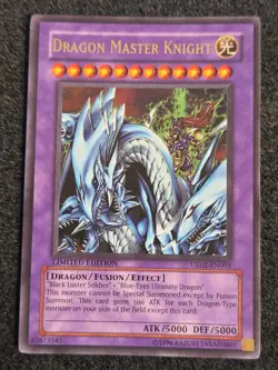 *Misprint* Dragon Master Knight UE02-EN001 Ultra Rare Yugioh Promo Card Crimped - Image 1