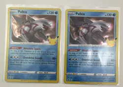 2 Card Lot Of Palkia 4/25 Pokemon Go Holo Rare Swords - Image 1