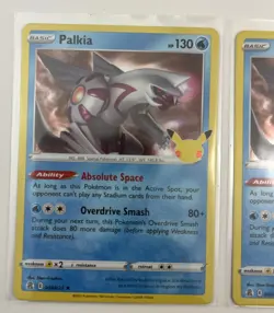 2 Card Lot Of Palkia 4/25 Pokemon Go Holo Rare Swords - Image 2