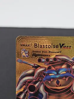 Blastoise VMAX HP350 Gold Metal Pokemon Card-Collectible Gift Display - Image 2