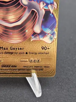 Blastoise VMAX HP350 Gold Metal Pokemon Card-Collectible Gift Display - Image 4