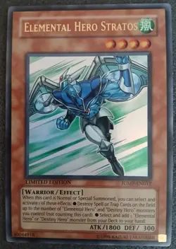 Yu-Gi-Oh! TCG Elemental Hero Stratos JUMP-EN012 Shonen Jump Promo Card - Image 1