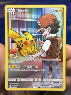 Pikachu ~ Sun & Moon Cosmic Eclipse 241/236 ~ Holo Pokemon Card ~ Excellent/NM - Image 1