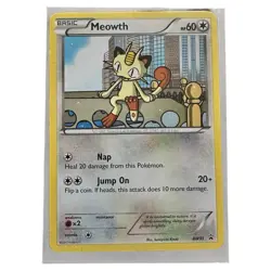 Pokemon Meowth BW35 Card NM - Black & White TCG Collectible - Image 1