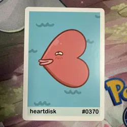 Pookiemoot Gen 3 - Heartdisk (Luvdisk) #0370 - Pokemon Fan Art Non TCG - Image 1
