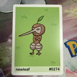 Pookiemoot Gen 3 - Newleaf (Nuzleaf) #0274 - Pokemon Fan Art Non TCG - Image 1