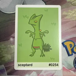 Pookiemoot Gen 3 - Sceptard (Sceptile) #0254 - Pokemon Fan Art Non TCG - Image 1