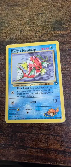 Misty's Magikarp 88/132 Common Gym Challenge Pokemon Moderately Played - Image 1