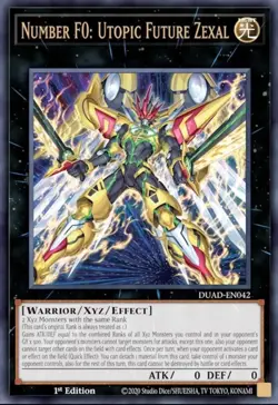 Number F0: Utopic Future ZEXAL DUAD-EN042 Ultra Rare 1st Ed NM/M Yu-Gi-Oh! - Image 1