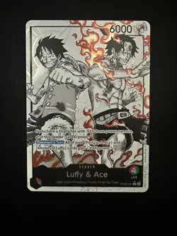 ST30-001 Luffy & Ace leader Alt Art (Parallel) One Piece Card Game ENGLISH Deck - Image 1
